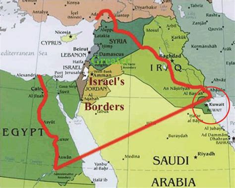 اسرائيل الكبرى خريطة